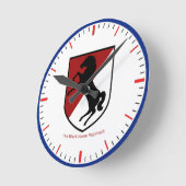 Horloge Ronde Armée 11e régiment de cavalerie blindée (Angle)
