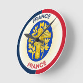 Horloge Ronde Armoiries de France Forme circulaire (Angle)