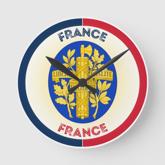 Horloge Ronde Armoiries de France Forme circulaire (Recto)
