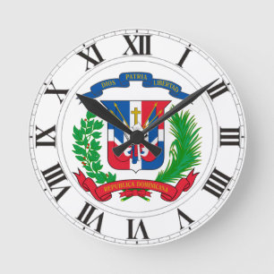 Horloge Ronde Armoiries de la République dominicaine
