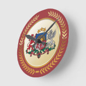 Horloge Ronde Armoiries de Lettonie (Angle)