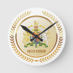 Horloge Ronde Armoiries Du Royaume-Uni