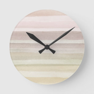 Horloge Ronde Arrière - plan abstrait d'aquarelle