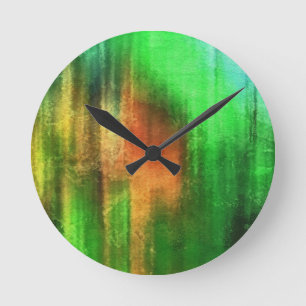 Horloge Ronde arrière - plan abstrait d'aquarelle d'art sur le