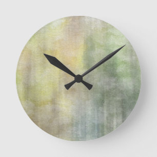 Horloge Ronde arrière - plan abstrait d'aquarelle d'art sur le