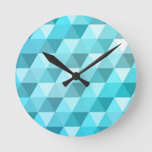 Horloge Ronde arrière - plan Abstrait en mosaïque motif