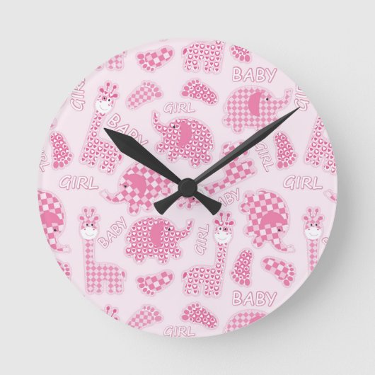 Horloge Ronde arrière - plan de bébé (Recto)