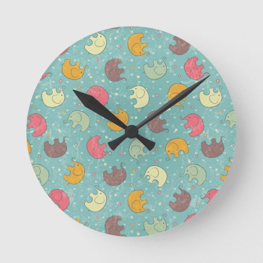 Horloge Ronde arrière - plan de bébé (Recto)