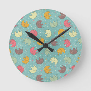 Horloge Ronde arrière - plan de bébé