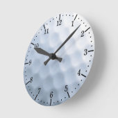 Horloge Ronde Arrière - plan de motif d'impression de boule de (Angle)