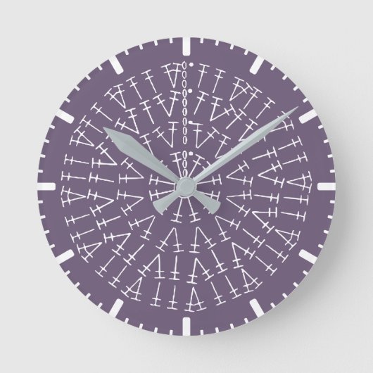 Horloge ronde Arrière - plan du graphique Crochet  (Recto)