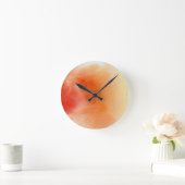 Horloge Ronde Arrière - plan peint à la main 15 d'aquarelle (Maison)