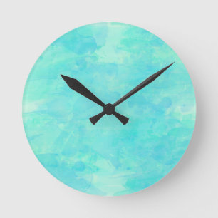 Horloge Ronde Arrière - plan tropical à la mode de peinture