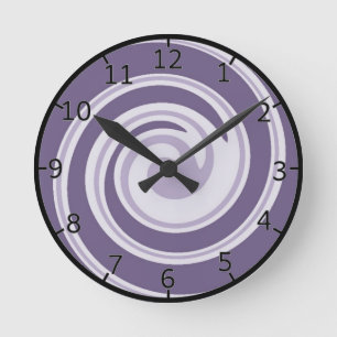 Horloge Ronde Art à tourbillon violet
