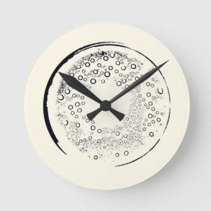 Horloge Ronde Art Abstrait