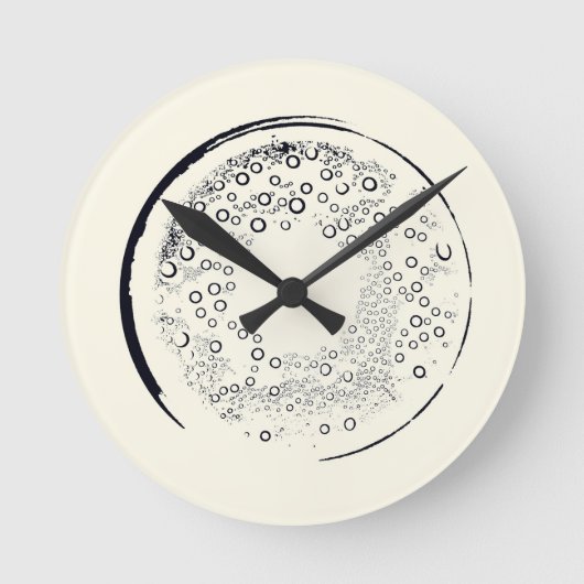 Horloge Ronde Art Abstrait (Recto)