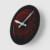 Horloge Ronde Art Abstrait (Angle)