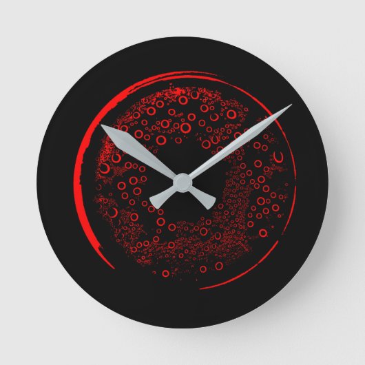 Horloge Ronde Art Abstrait (Recto)