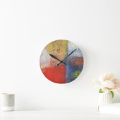 Horloge Ronde Art Abstrait moderne (Maison)