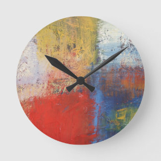 Horloge Ronde Art Abstrait moderne