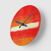 Horloge Ronde Art abstrait moderne - style de Rothko (Angle)
