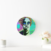 Horloge Ronde Art Abstrait original (Maison)