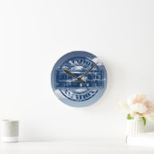 Horloge Ronde Art aéronautique (Maison)