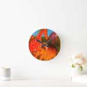 Horloge Ronde Art animal africain (Maison)