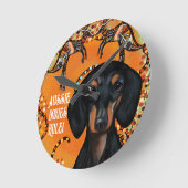 HORLOGE RONDE ART AUSTRALIEN (Angle)