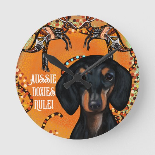 HORLOGE RONDE ART AUSTRALIEN (Recto)