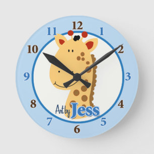 Horloge Ronde Art by Jess Giraffe Clock