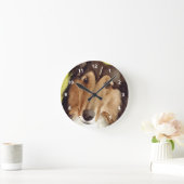 Horloge Ronde Art Collie (Maison)