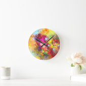 Horloge Ronde art cru de fractale (Maison)