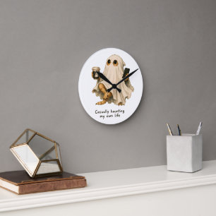 Horloge Ronde Art de dragon barbu hantant ma propre vie de maniè