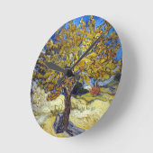 Horloge Ronde Art de Van Gogh Mulberry Tree (Angle)