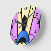 Horloge Ronde Art deco design (Angle)