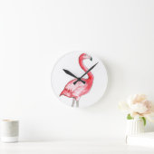 Horloge Ronde Art Flamant rose (Maison)