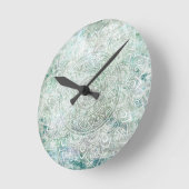 Horloge Ronde art mandala (Angle)