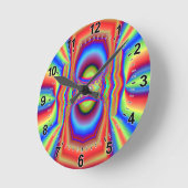 Horloge Ronde Art numérique d'intersection dimensionnelle (Angle)