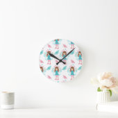Horloge Ronde Art papillon (Maison)