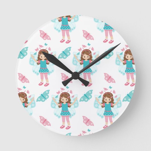 Horloge Ronde Art papillon (Recto)