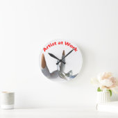 Horloge Ronde Artiste au travail (Maison)