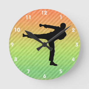 Horloge Ronde Arts martiaux