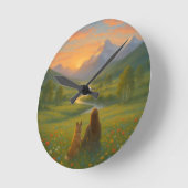 Horloge Ronde Arty wall clock  (Angle)