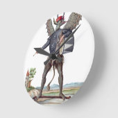 Horloge Ronde Asmodai, démon de colère (Angle)