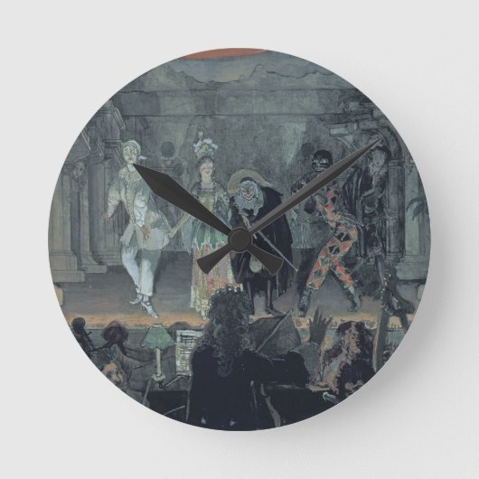 Horloge Ronde Assemblage de maçons libres avant l'initiation d'u (Recto)