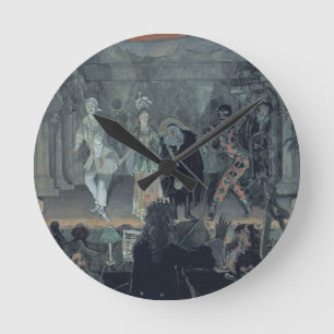 Horloge Ronde Assemblée des maçons libres avant l'initiation d