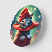 Horloge Ronde assistant cat (Angle)