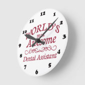 Horloge Ronde Assistant dentaire le plus génial au monde (Angle)
