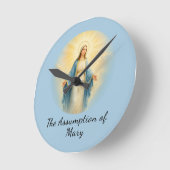 Horloge Ronde Assumption of Mary Catholic Saint  (Angle)